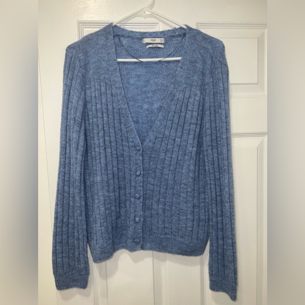 Mango Ribbed Wool Cardigan - Picture 2 of 4